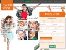 Tablet Screenshot of modelsdirect.com